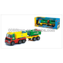 Cartoon transporter with display box friction car